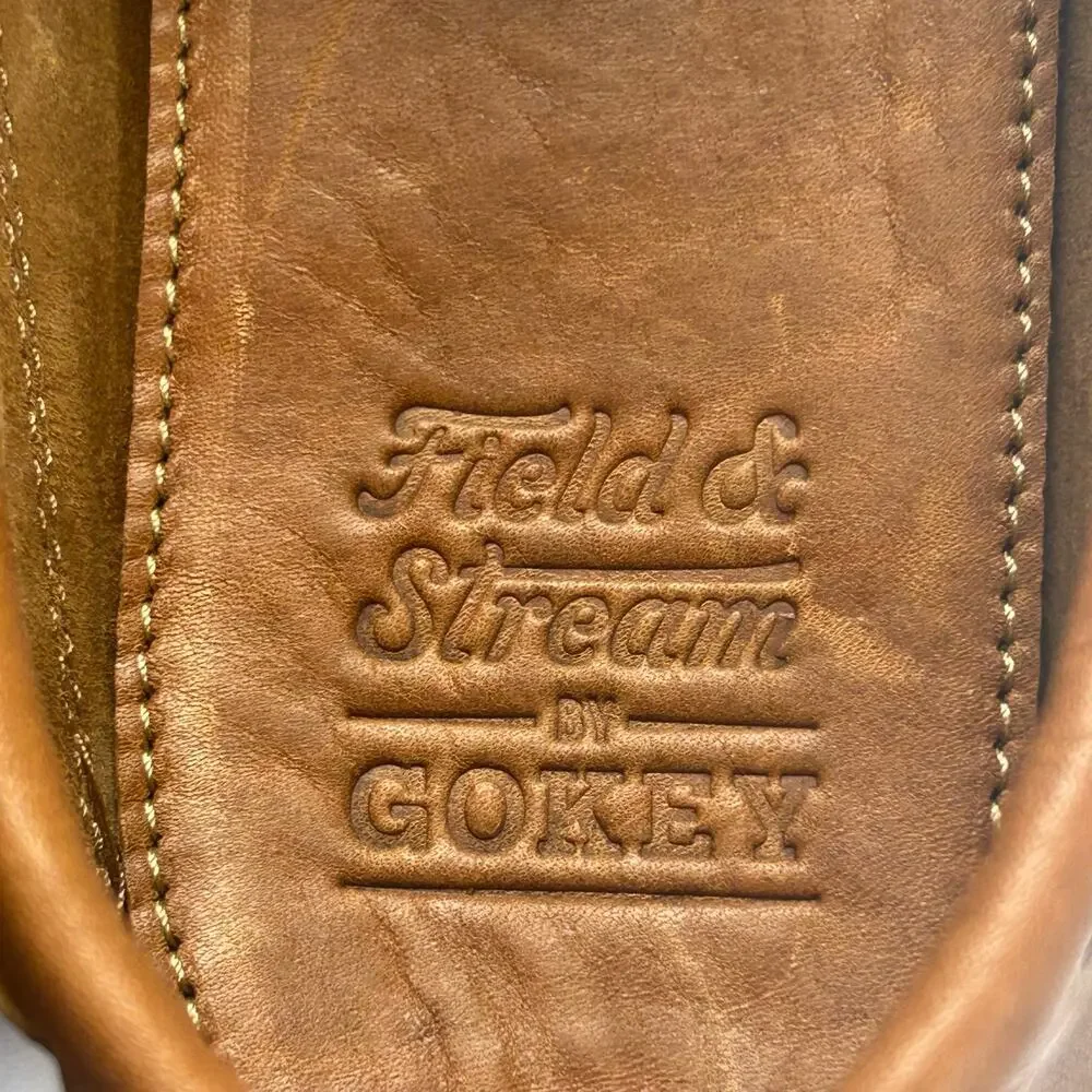 Field & Stream x Gokey New men's brown the Big Sky double sole Moccasin 10 D